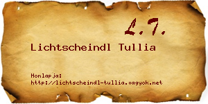 Lichtscheindl Tullia névjegykártya