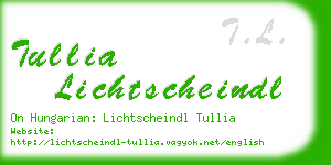 tullia lichtscheindl business card